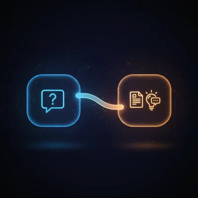 Isometric view of n8n LangChain workflow for question answering using sub-workflow data retrieval and OpenAI GPT model