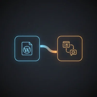 Diagram of n8n workflow automating AI summary insertion into WordPress posts using OpenAI, Google Sheets, and Slack
